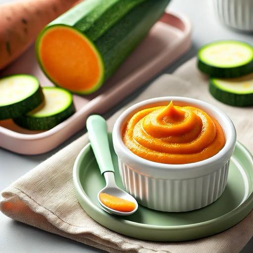 Zoete Aardappel-Ananas-Courgette Puree